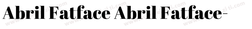 Abril Fatface Abril Fatface字体转换